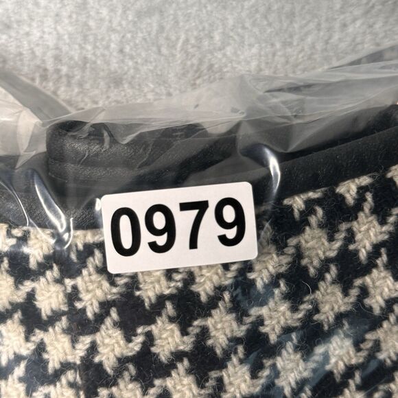 Kasper Skirt Womens‎ 12 Black White Houndstooth Pencil Straight Career Corpcore - Picture 9 of 9